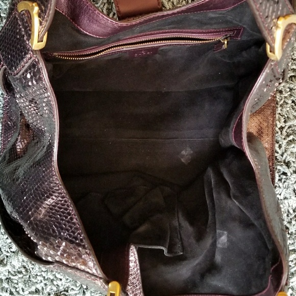 Gucci Soft Stirrup Python Medium Purple To… - Picture 5 of 6